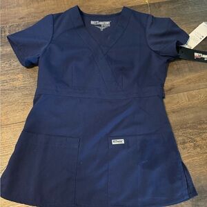 Grey's Anatomy XS Scrub Top NWT